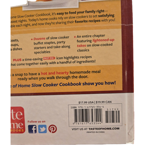 Taste of home slow cooker cookbook 9781617653544 reader's digest - Picture 8 of 8